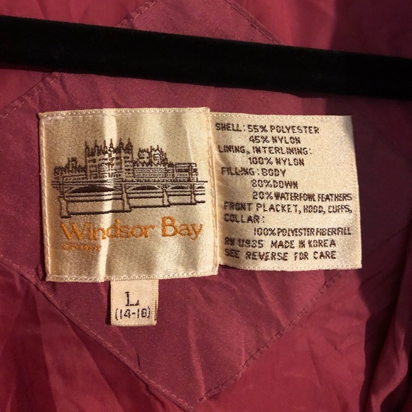 ✨VINTAGE✨ Windsor Bay Puffer Trench Coat! - Picture 6 of 7